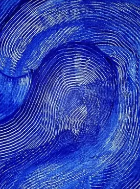 Concentric blue and white contour lines